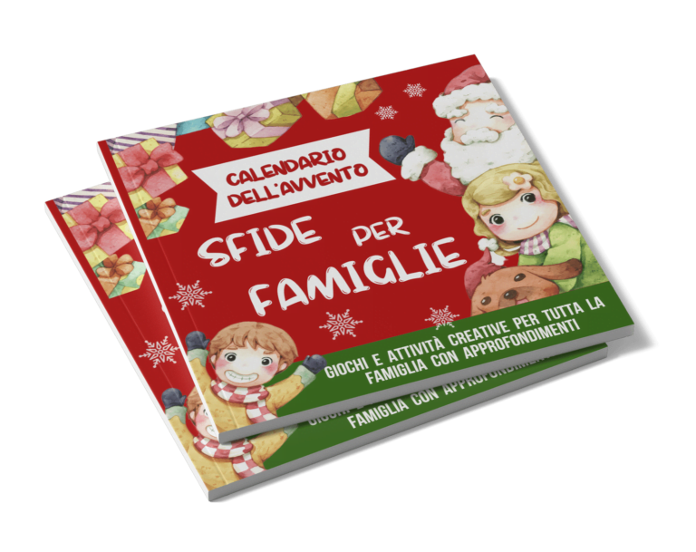 ⭐ CALENDARIO DELL’AVVENTO - SFIDE PER FAMIGLIE (CON APPROFONDIMENTI) ⭐
Cerchi un regalo che faccia felice qualcuno e renda speciale il Natale? Vuoi trascorrere del tempo di qualità insieme alla tua famiglia?
Ecco qui la soluzione!

Il libro del Calendario dell’avvento con 25 attività familiari ti aiuterà a:
fare un regalo speciale
trascorrere più tempo insieme alla tua famiglia
stimolare la creatività
creare ricordi preziosi,
scaricare lo stress
abbracciare lo spirito natalizio.

Ecco cosa troverai all’interno del libro:
58 pagine
25 attività (che non richiedono spese eccessive)
Alternativeper alcune sfide che potrebbero non essere accessibili a tutti
Approfondimentimirati
Ampia varietà di sfide: tradizionali, creative, divertenti e educative.
Sfide adatte a bambini di diverse età

Che ne dici di…
Un barattolo speciale (che non ti aspetti)
Crea le tue monetine
Come caramelle
Catene di storie
e tante altre….

Fai partire il tuo divertimento o fai un regalo speciale a chi ami!
Inizia oggi stesso a creare un’atmosfera unica e indimenticabile, scorri verso l’alto e clicca su "Acquista ora”!