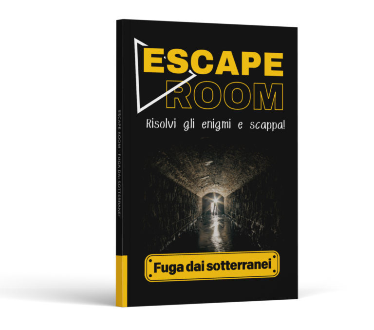 🔐 ESCAPE ROOM: FUGA DAI SOTTERRANEI 🔐
🚪 Un rapitore. Un misterioso esperimento. Una fuga attraverso enigmi e misteri. 🚪
Ti risvegli in un luogo sconosciuto, legato a un lettino. Una voce inquietante ti parla di un esperimento, di un test selettivo e di un progetto segreto. Sei stato scelto. Ma perché? E soprattutto… riuscirai a fuggire?

🧩 Un libro-game interattivo:
✔ Risolverai enigmi logici, matematici e di cultura generale 🧠🔢
✔ Ogni risposta ti condurrà in una nuova stanza 🚪➡️
✔ Suggerimenti a doppio livello per aiutarti nei momenti di difficoltà 🔎
✔ Un enigma finale nascosto tra le pagine 📖❓
✔ Un’avventura ricca di suspense e colpi di scena 😱🔥

👀 La Storia:
Un uomo misterioso, una mente geniale, un esperimento crudele. Tu sei il protagonista, e dovrai affrontare prove sempre più complesse per dimostrare il tuo valore. Attento ai dettagli, ogni informazione potrebbe essere la chiave per la tua salvezza!

⚠️ Attenzione: Questo libro non si legge in ordine! Per procedere, dovrai risolvere gli enigmi e seguire il percorso corretto. Solo i più attenti arriveranno alla fine.

💡 Perfetto per:
✔️ Appassionati di enigmi e rompicapi 🧩
✔️ Chi ama i thriller interattivi e fuori dagli schemi 🔐
✔️ Giocare da solo o in gruppo per una sfida avvincente 👥
✔️ Gli amanti delle escape room in formato libro 📚🔍

🕵️ Pensi di essere abbastanza intelligente per fuggire? Solo risolvendo l’enigma di tutti gli enigmi potrai scoprire la verità… e salvarti! ⏳💀