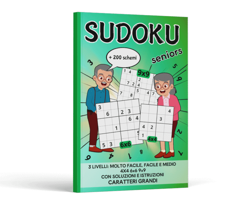Sei alla ricerca di un’attività stimolante e rilassante che tenga allenata la mente?
"Sudoku Seniors" è il libro perfetto per gli amanti dei giochi di logica!

Ideato appositamente per gli anziani, questo libro offre oltre 200 schemi di Sudoku, con tre livelli di difficoltà, per garantire un’esperienza di gioco adatta a tutti. Le illustrazioni di oggetti vintage, come la macchina da cucire, l’audiocassetta e tanti altri simboli del passato, aggiungono un tocco nostalgico e piacevole, rendendo ogni pagina ancora più speciale.

Cosa troverai in questo libro?
✔️ Oltre 200 Sudoku suddivisi in tre livelli di difficoltà: Molto Facile, Facile e Medio, per adattarsi alle diverse esigenze.
✔️ Griglie 6x6 e 9x9, con numeri ben visibili e spazi ampi, perfetti per una lettura chiara e confortevole.
✔️ Caratteri grandi e ben leggibili, pensati appositamente per garantire il massimo comfort visivo.
✔️ Istruzioni semplici e intuitive, ideali anche per chi si avvicina per la prima volta al Sudoku.
✔️ Soluzioni incluse, per verificare facilmente le risposte.
✔️ Illustrazioni vintage, per un tocco di nostalgia e piacere visivo mentre giochi.

Perché scegliere "Sudoku Seniors"?
🧠 Mantiene la mente attiva: Il Sudoku è un ottimo esercizio per la memoria e la concentrazione.
🔍 Perfetto per il relax: Un passatempo tranquillo che aiuta a ridurre lo stress.
📖 Senza bisogno di tecnologia: Un’attività che non affatica la vista con schermi digitali.
🎁 Un regalo ideale: Perfetto per genitori, nonni e tutti coloro che amano tenere il cervello in allenamento!

Concediti un momento di piacere e sfida mentale con "Sudoku Seniors"! Acquistalo ora e scopri il divertimento senza tempo del Sudoku! 🚀📚